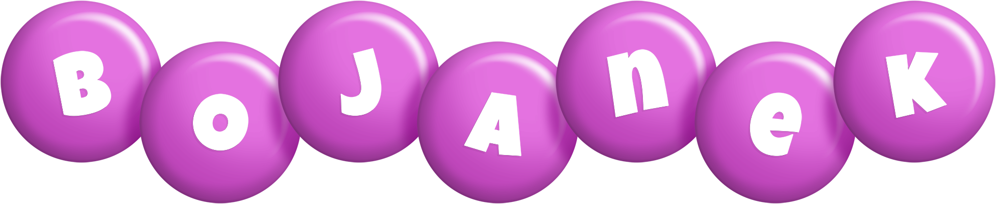 Bojanek candy-purple logo