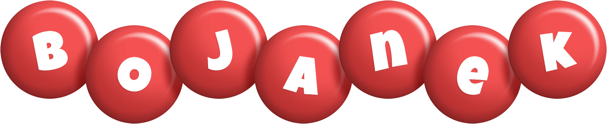 Bojanek candy-red logo