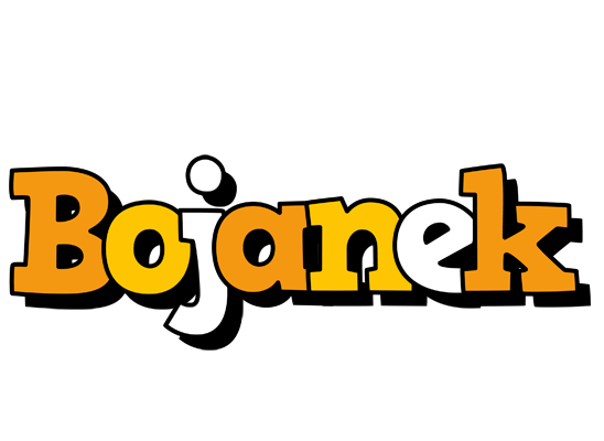 Bojanek cartoon logo