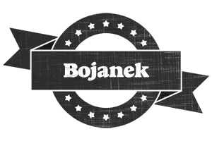 Bojanek grunge logo