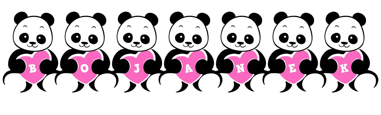 Bojanek love-panda logo