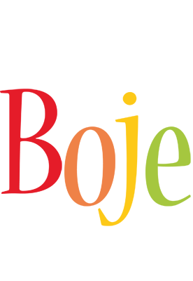Boje birthday logo