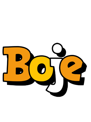 Boje cartoon logo