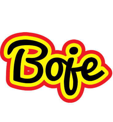 Boje flaming logo