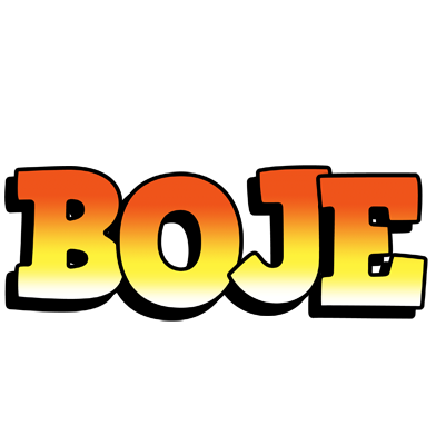 Boje sunset logo