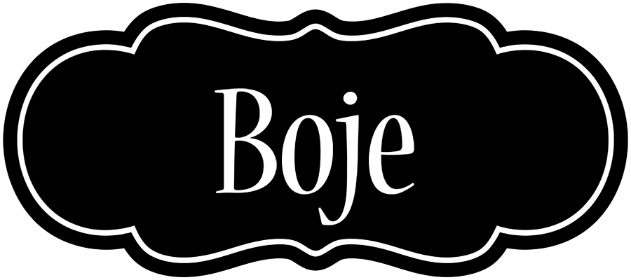 Boje welcome logo