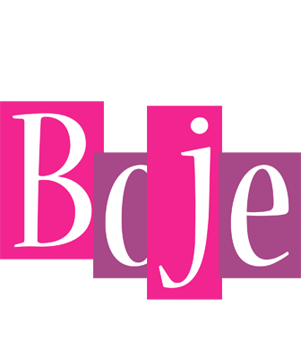 Boje whine logo