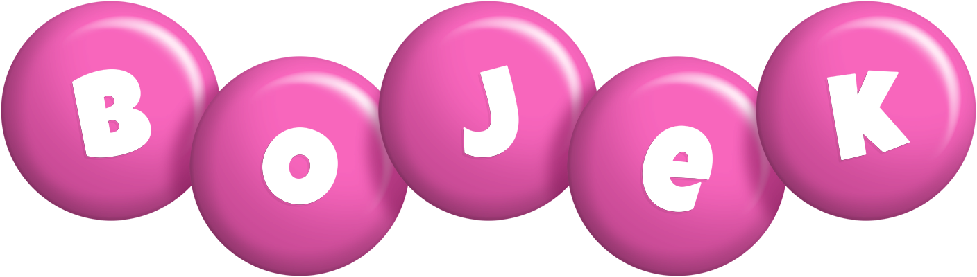 Bojek candy-pink logo