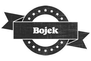 Bojek grunge logo