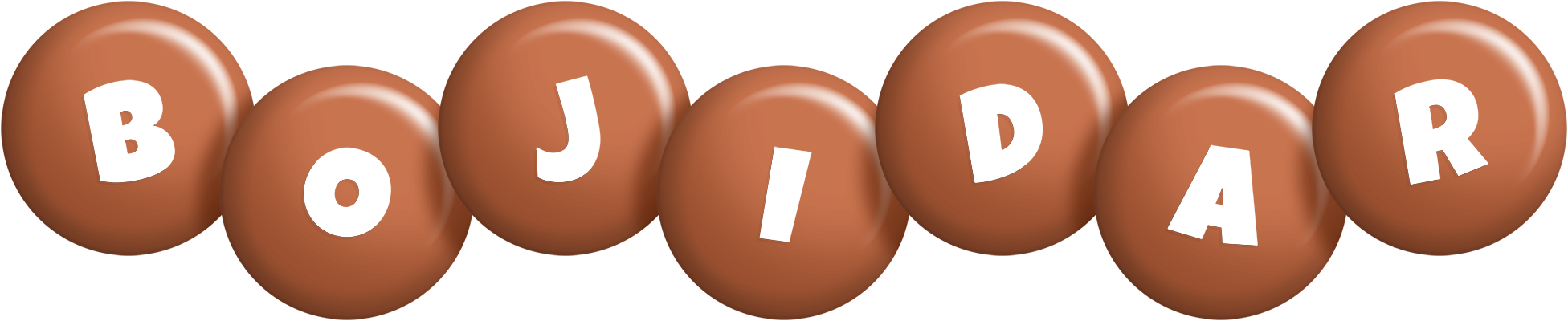 Bojidar candy-brown logo
