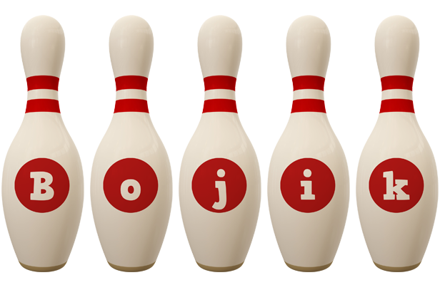 Bojik bowling-pin logo