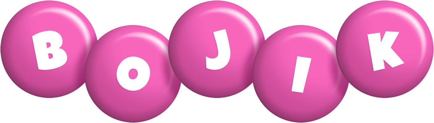 Bojik candy-pink logo