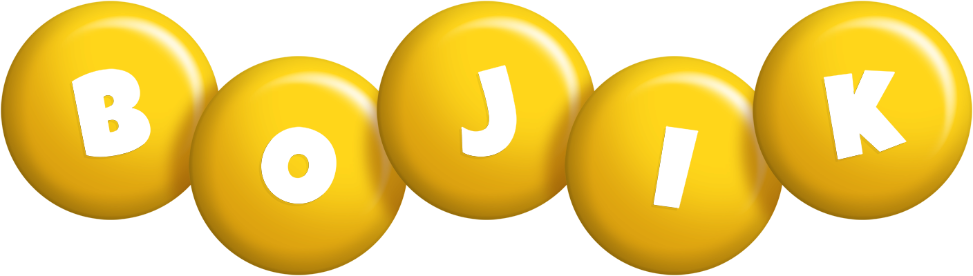 Bojik candy-yellow logo