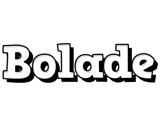Bolade snowing logo