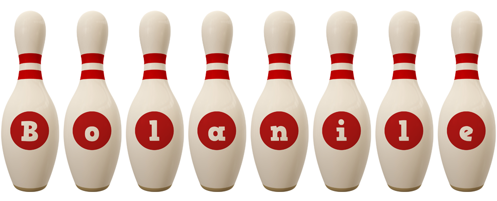 Bolanile bowling-pin logo