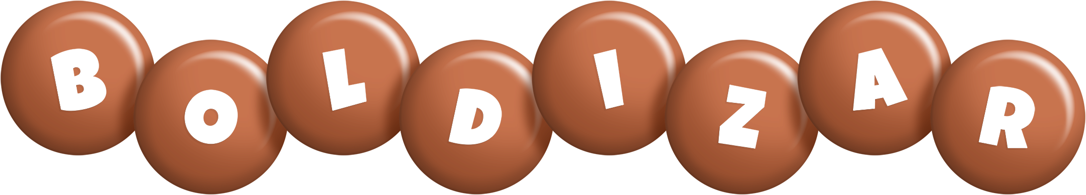Boldizar candy-brown logo