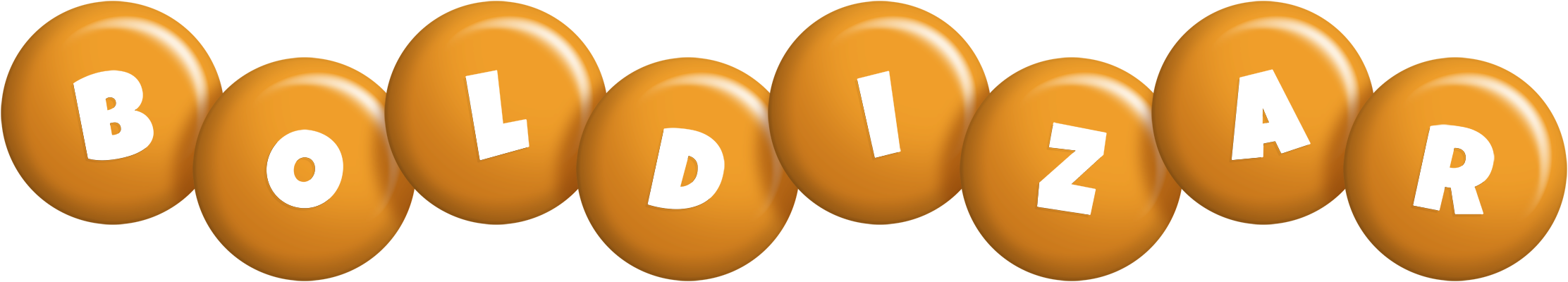 Boldizar candy-orange logo