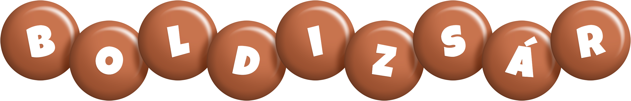 Boldizsár candy-brown logo