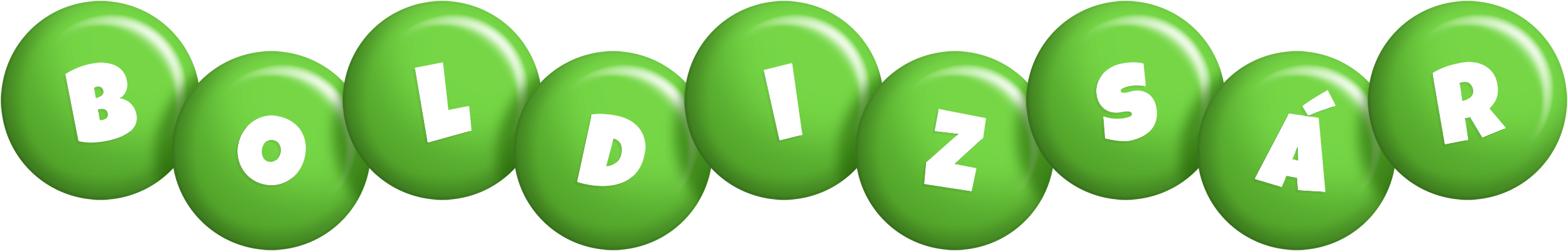 Boldizsár candy-green logo
