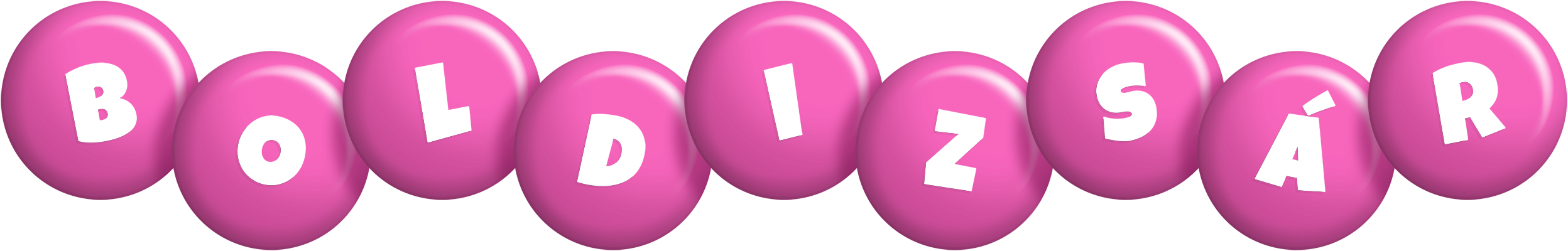 Boldizsár candy-pink logo