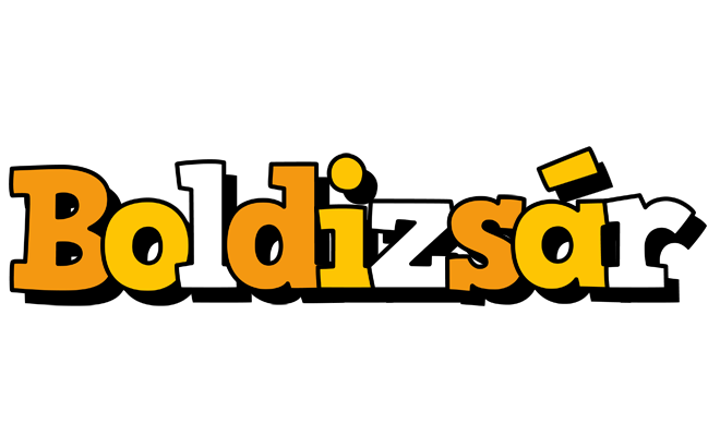 Boldizsár cartoon logo