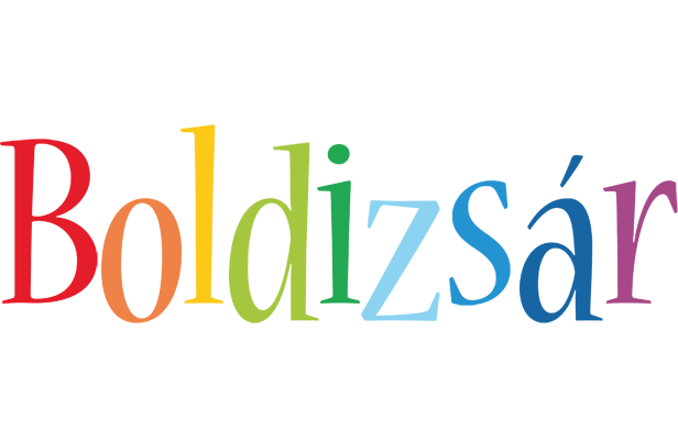 Boldizsár birthday logo