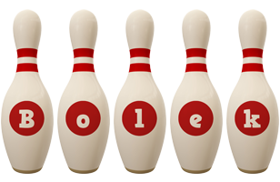 Bolek bowling-pin logo