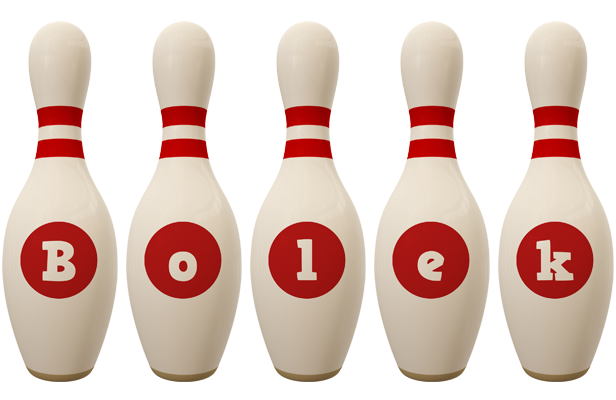 Bolek bowling-pin logo