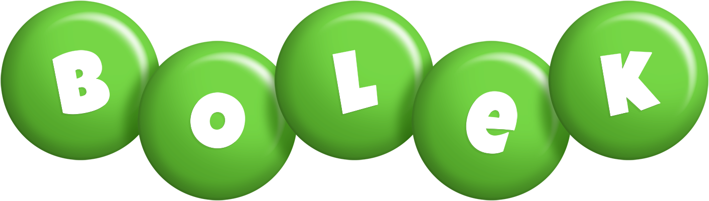 Bolek candy-green logo
