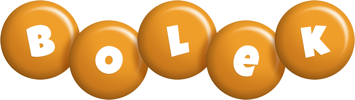 Bolek candy-orange logo
