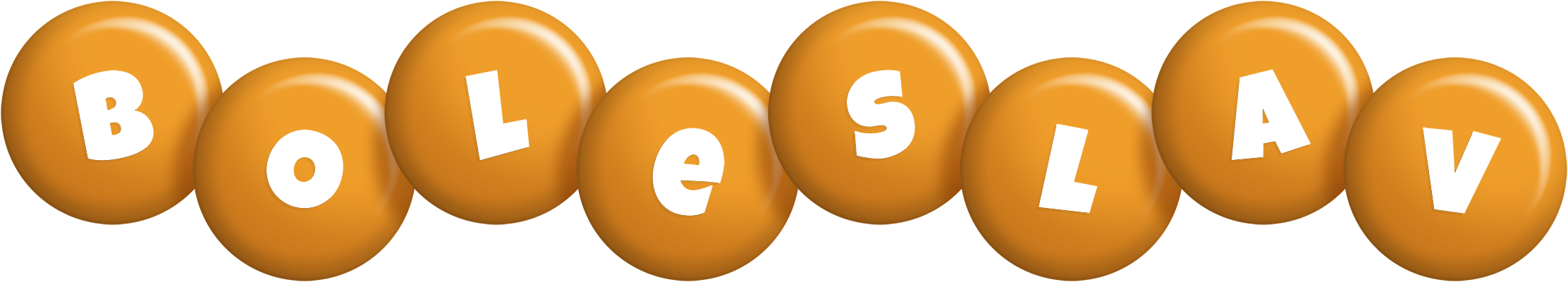 Boleslav candy-orange logo