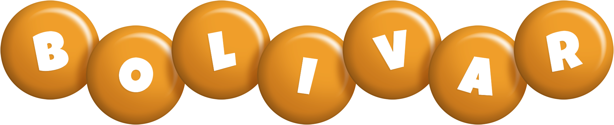 Bolivar candy-orange logo