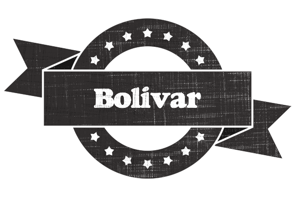 Bolivar grunge logo