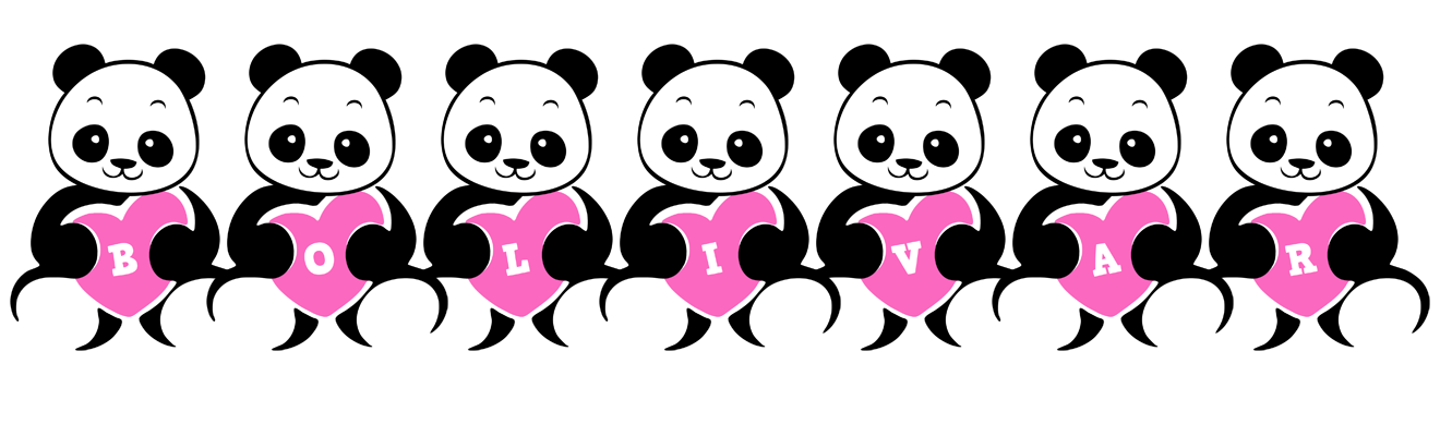 Bolivar love-panda logo