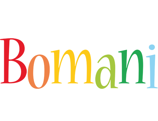Bomani birthday logo