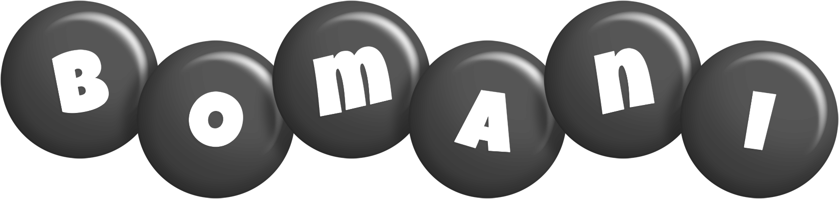 Bomani candy-black logo