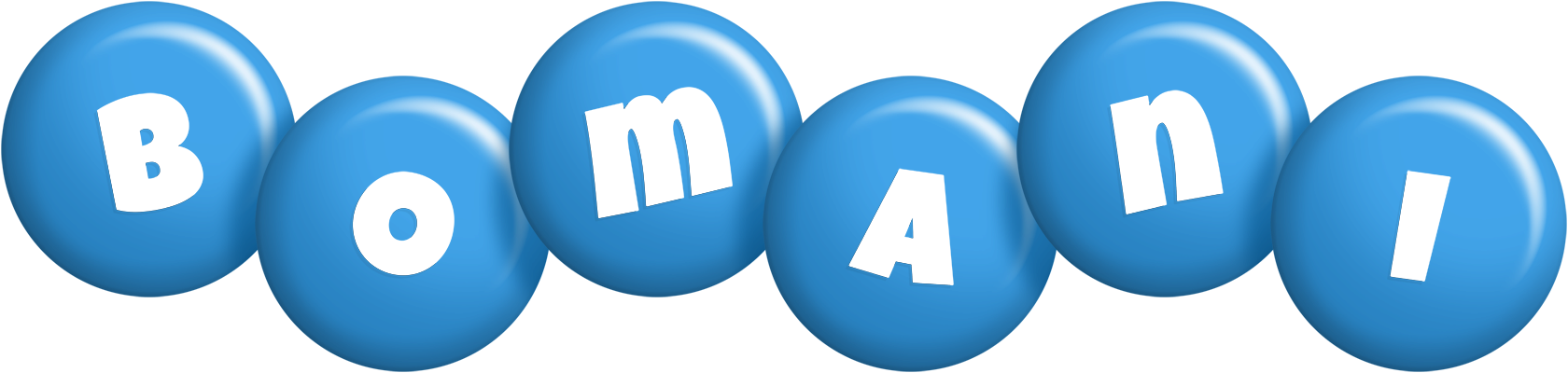 Bomani candy-blue logo