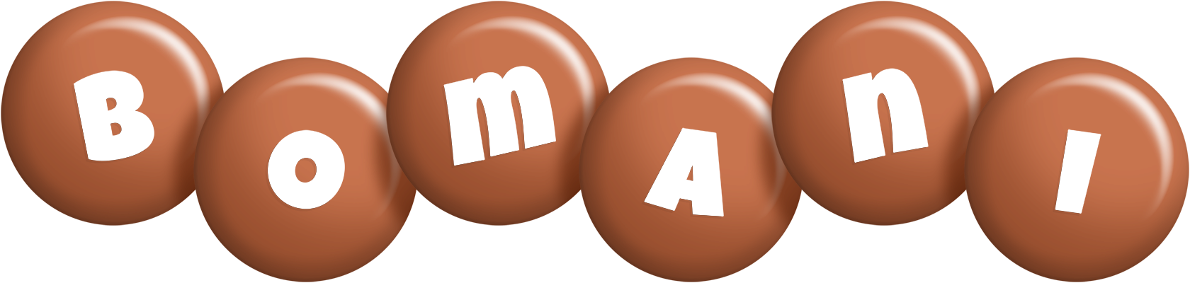 Bomani candy-brown logo