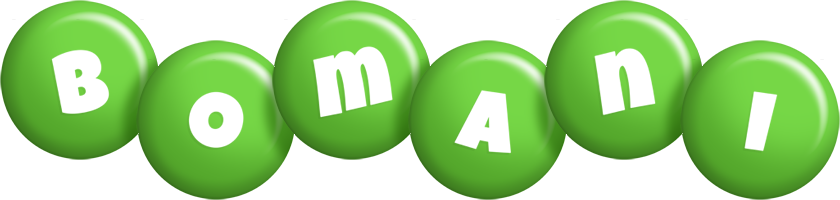 Bomani candy-green logo