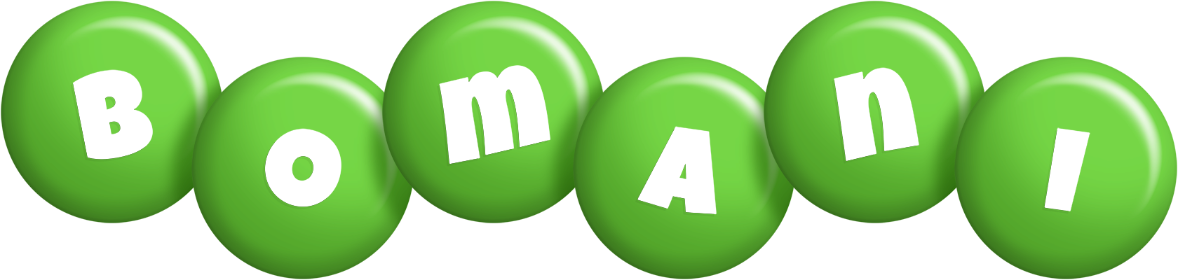 Bomani candy-green logo
