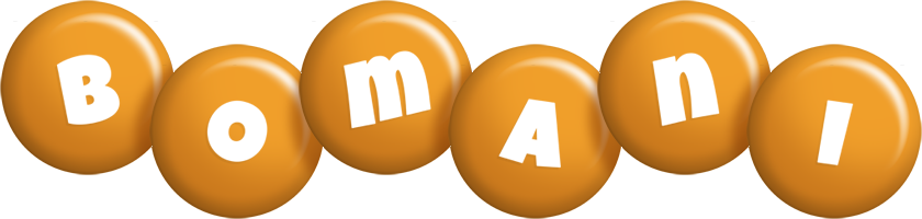 Bomani candy-orange logo