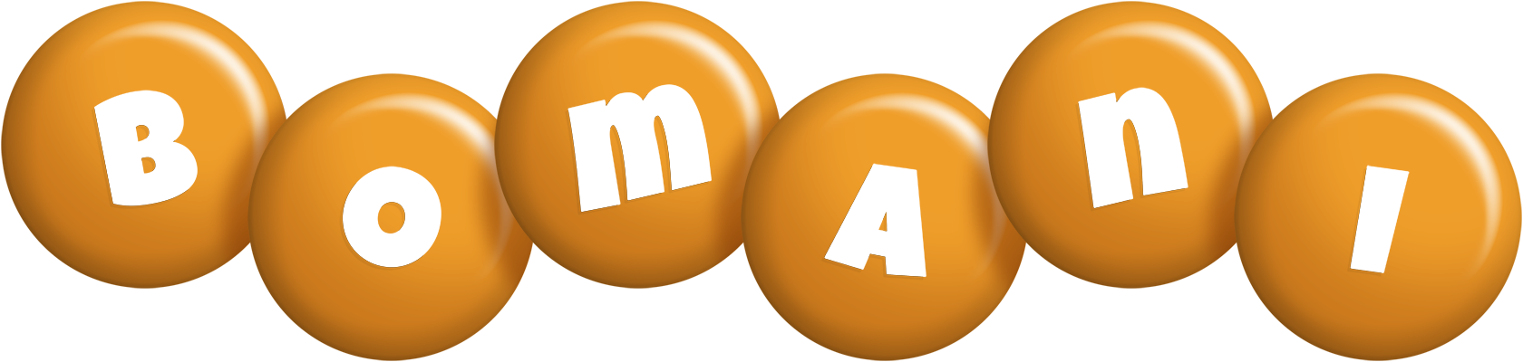 Bomani candy-orange logo