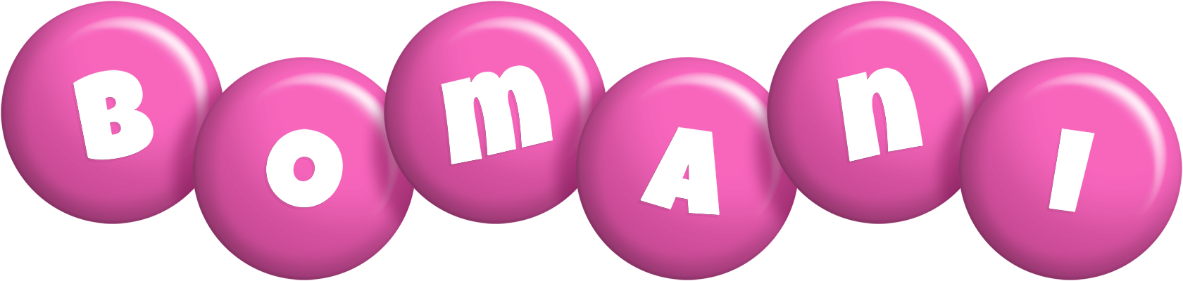 Bomani candy-pink logo