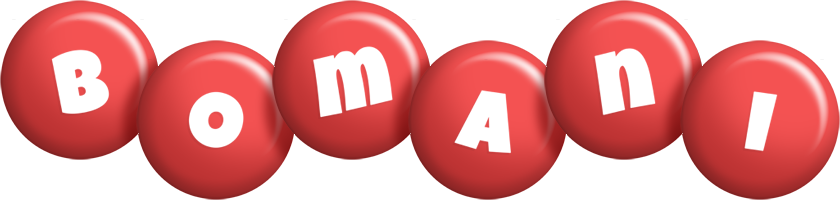 Bomani candy-red logo