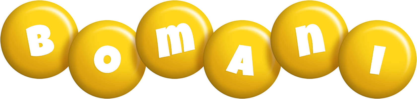 Bomani candy-yellow logo
