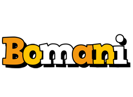 Bomani cartoon logo