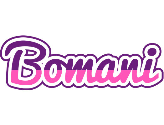 Bomani cheerful logo