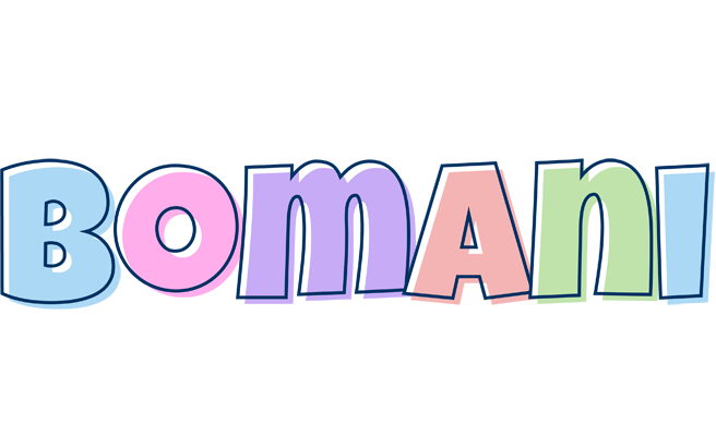 Bomani pastel logo