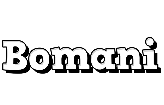 Bomani snowing logo