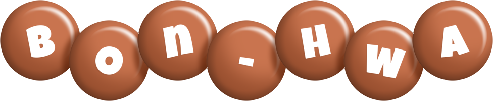 Bon-Hwa candy-brown logo